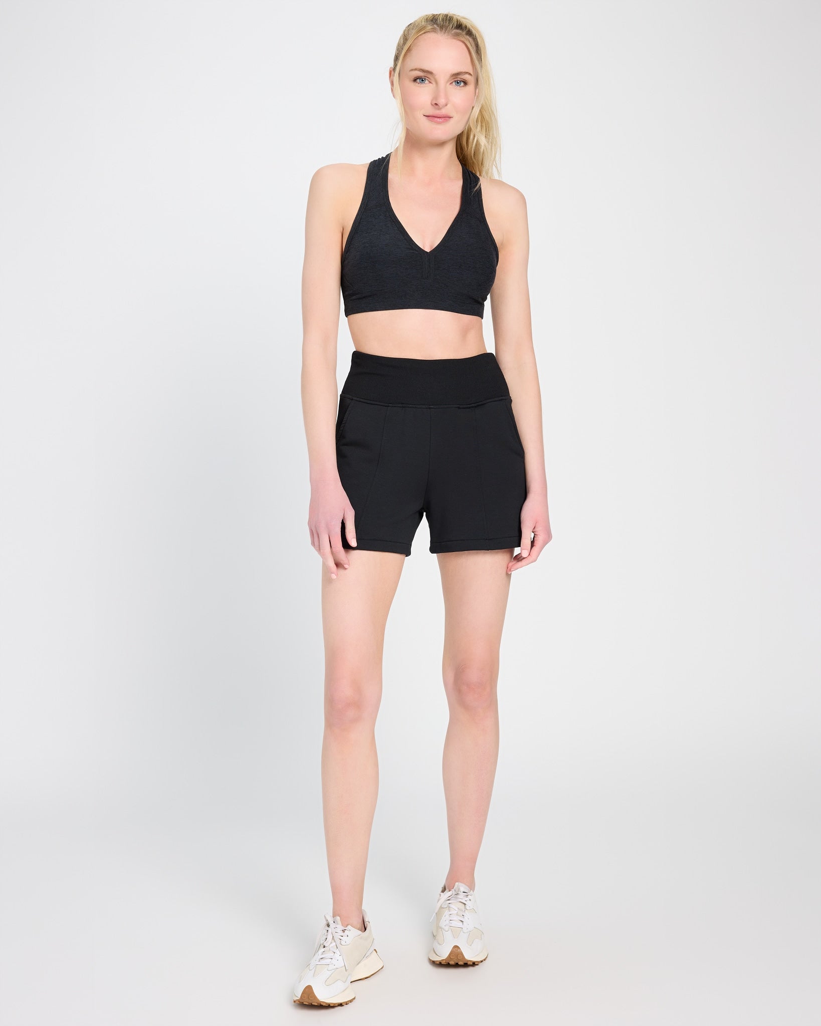Black $|& Interval Flex Flat Front Short - UGC On Fig