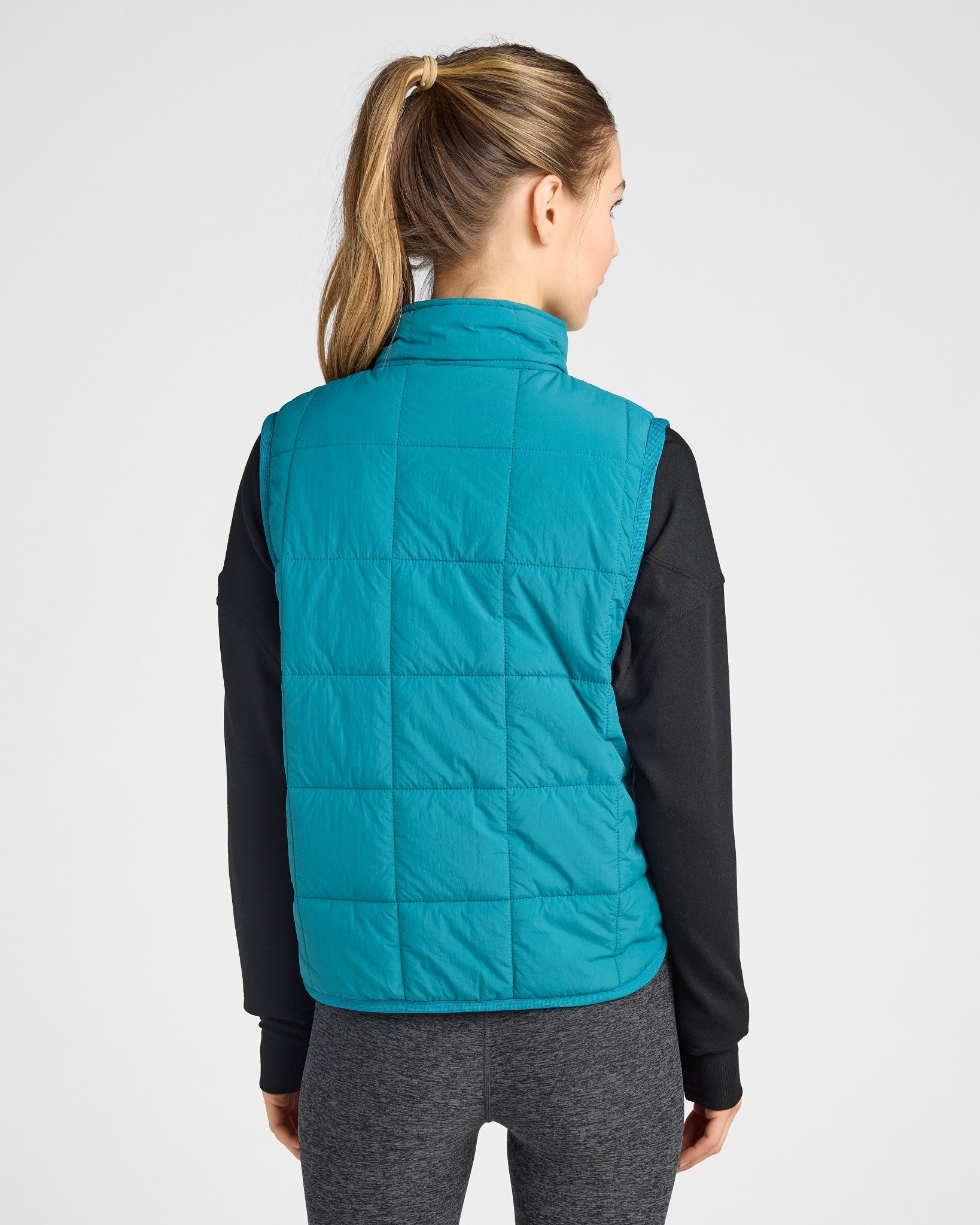 Spruced Up $|& Interval Collared Puffer Vest - SOF Back