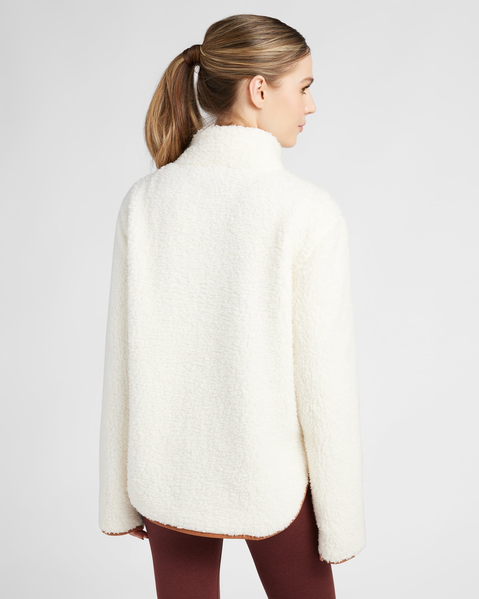 Cream/Camel $|& Interval Big Bear ¼ Zip - SOF Back