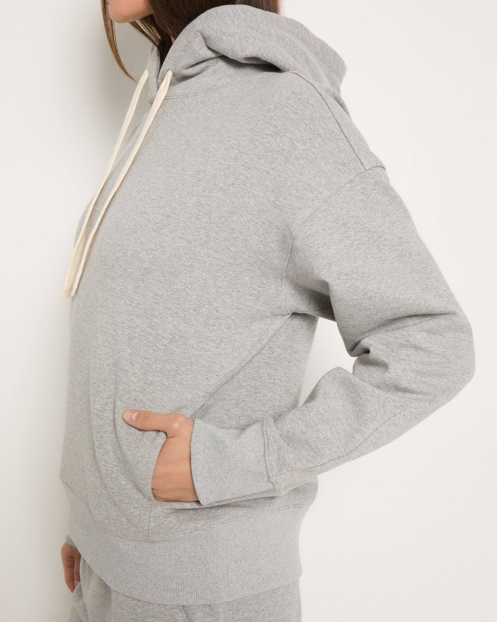 Light Athletic Heather $|& Interval Elevate Hoodie - SOF Full Front