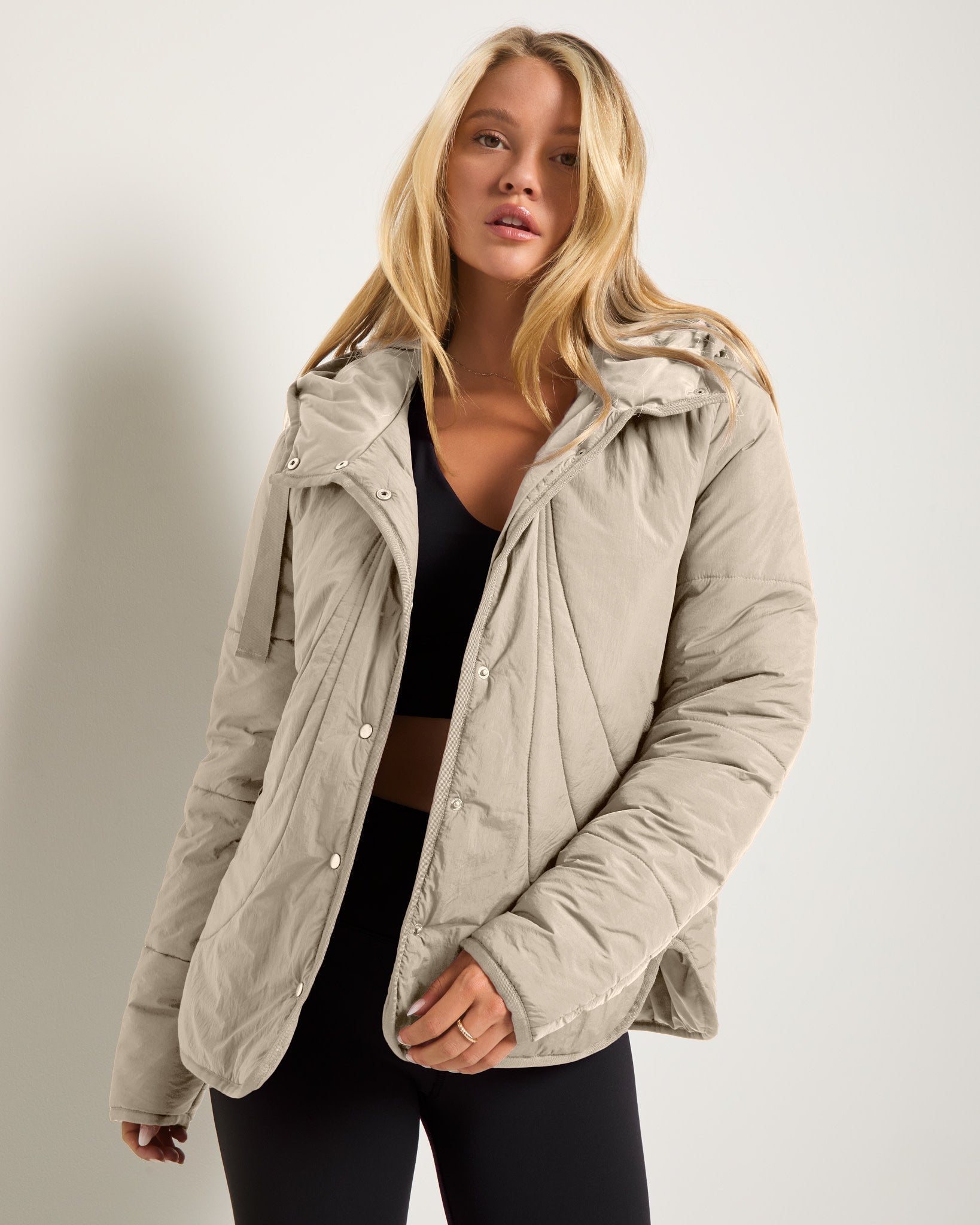 Sand $|& Interval Wayfarer Light Weight Puffer Jacket - VOF Front