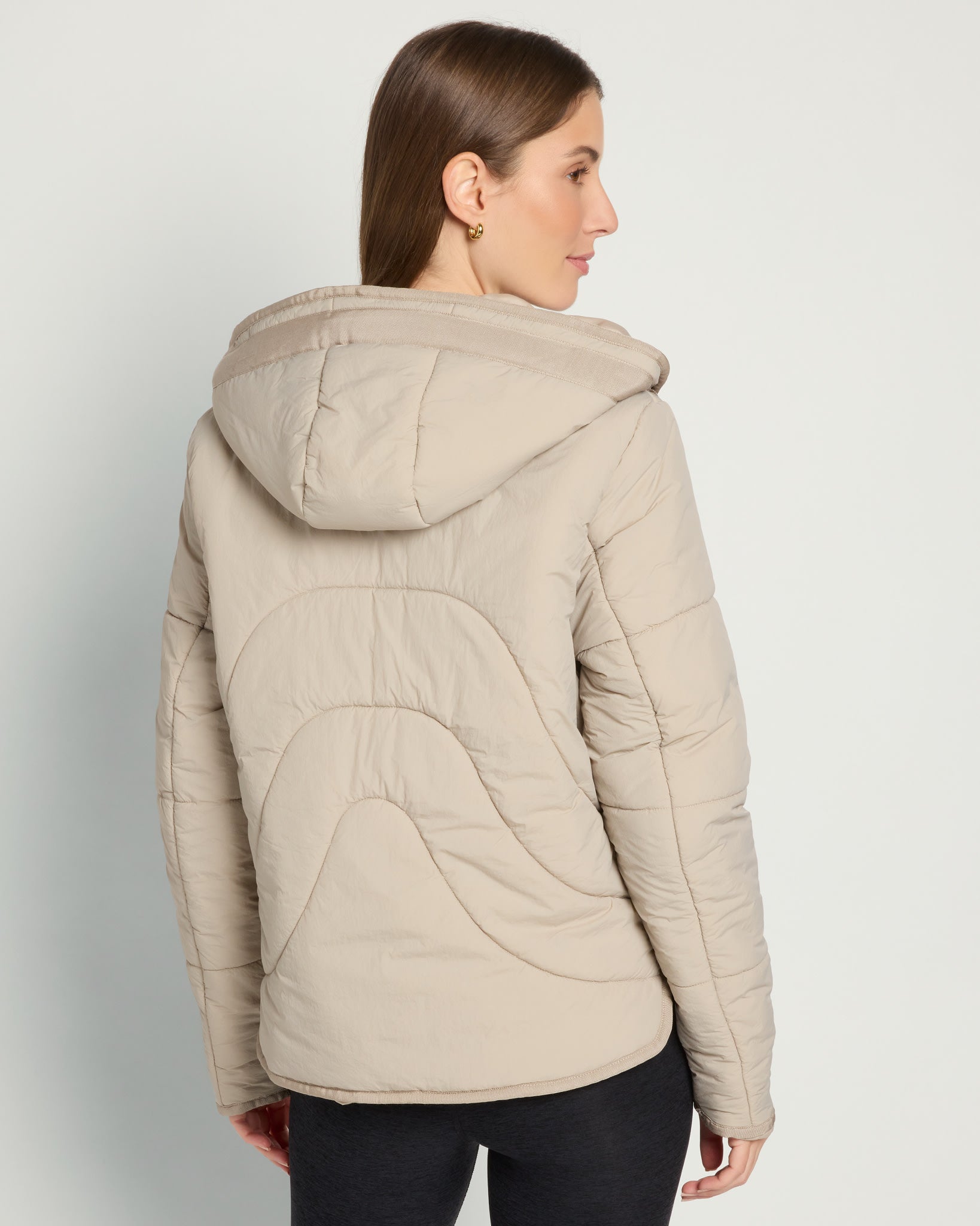 Sand $|& Interval Wayfarer Light Weight Puffer Jacket - SOF Back