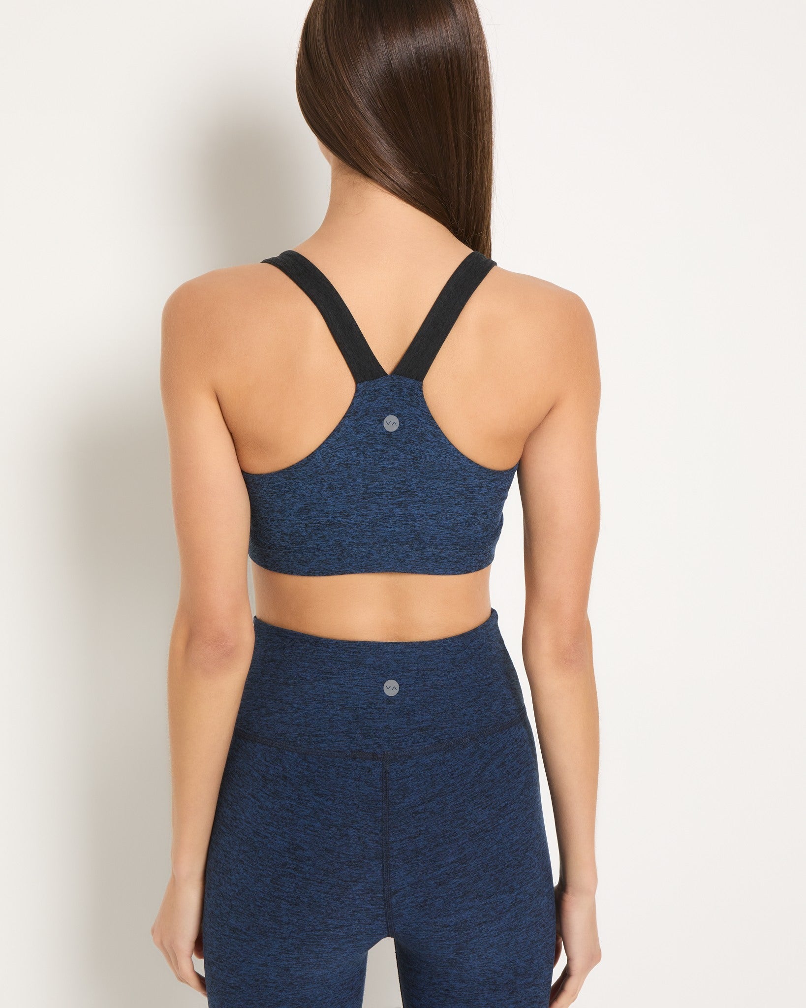 Ink Navy Heather/Night Sky $|& Interval FlowHeather Sculpt Gem Bra - SOF Back