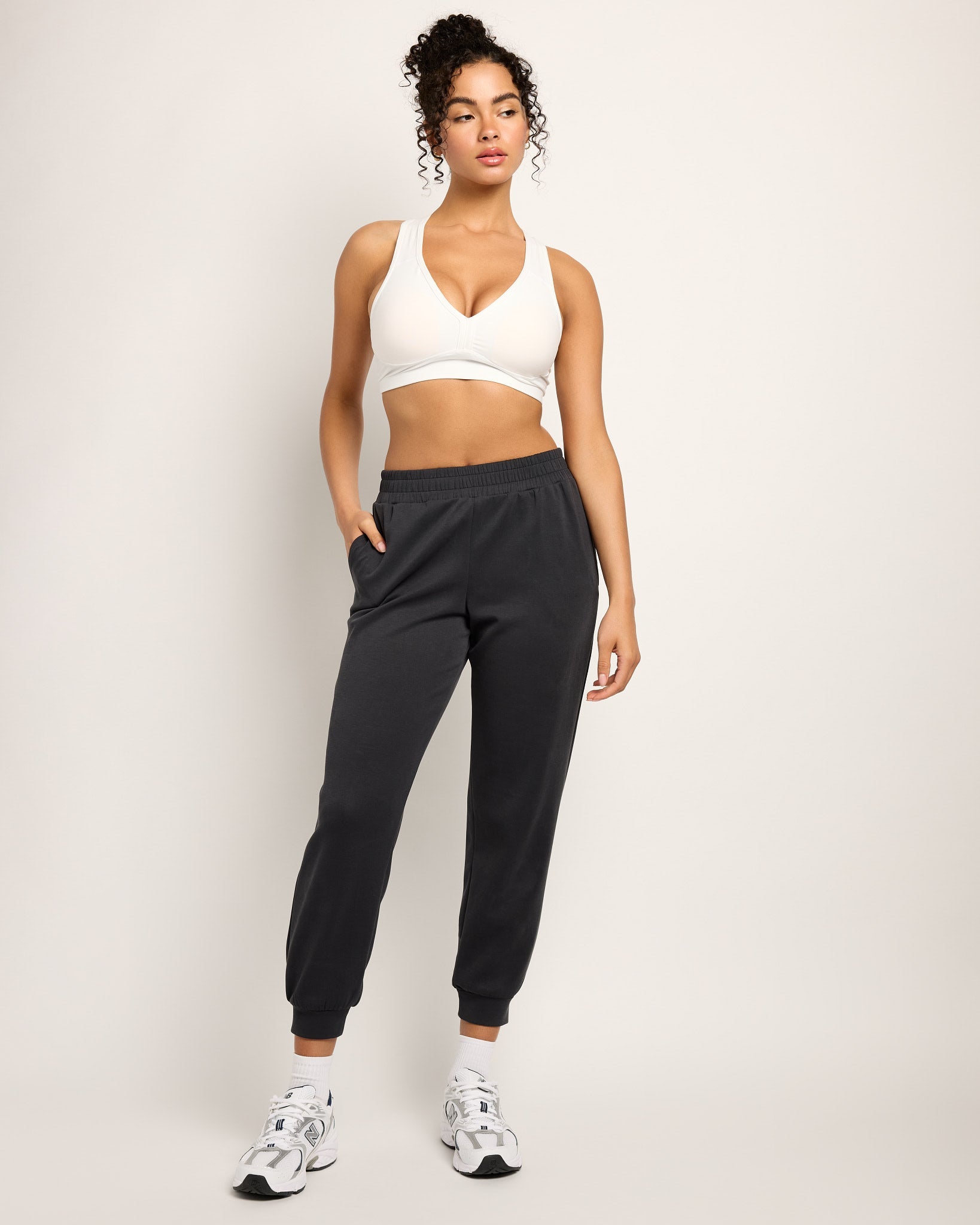 Black $|& Interval Double Knit Jetset Jogger - UGC On Fig
