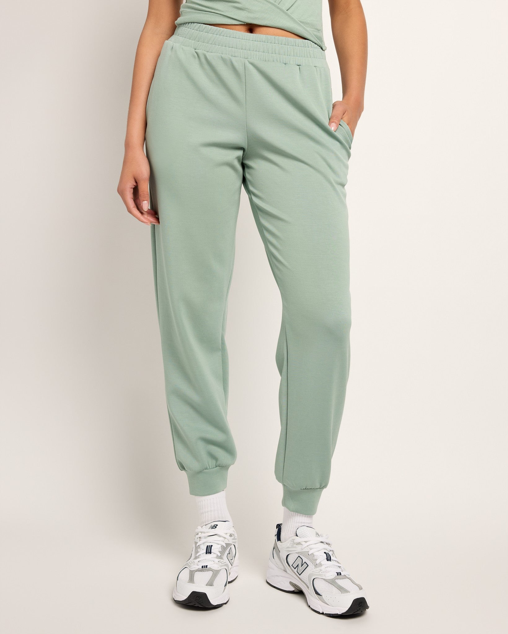 Sage $|& Interval Double Knit Jetset Jogger - SOF Front