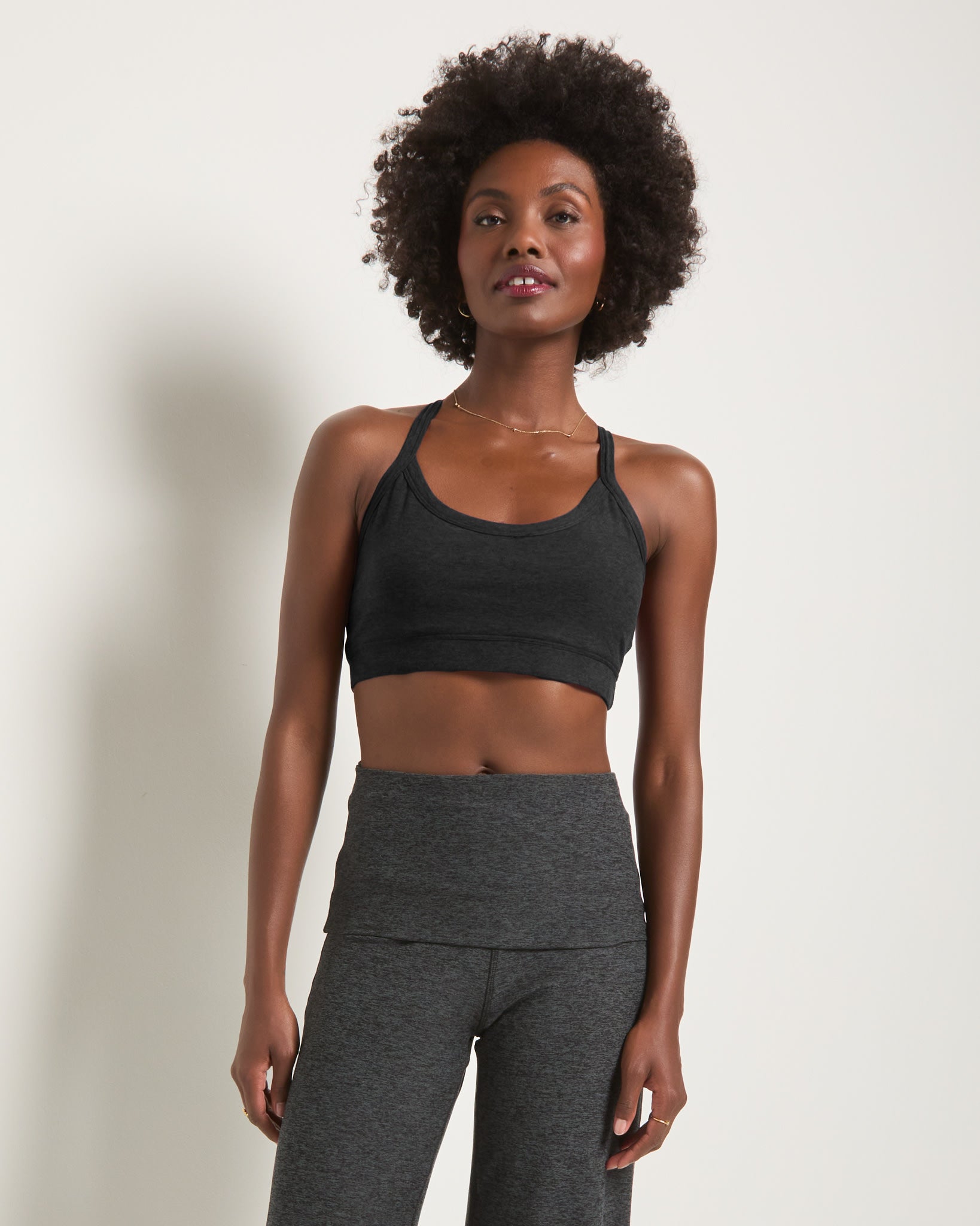 Night Sky $|& Interval FlowHeather Sculpt Zest Bra - SOF Front