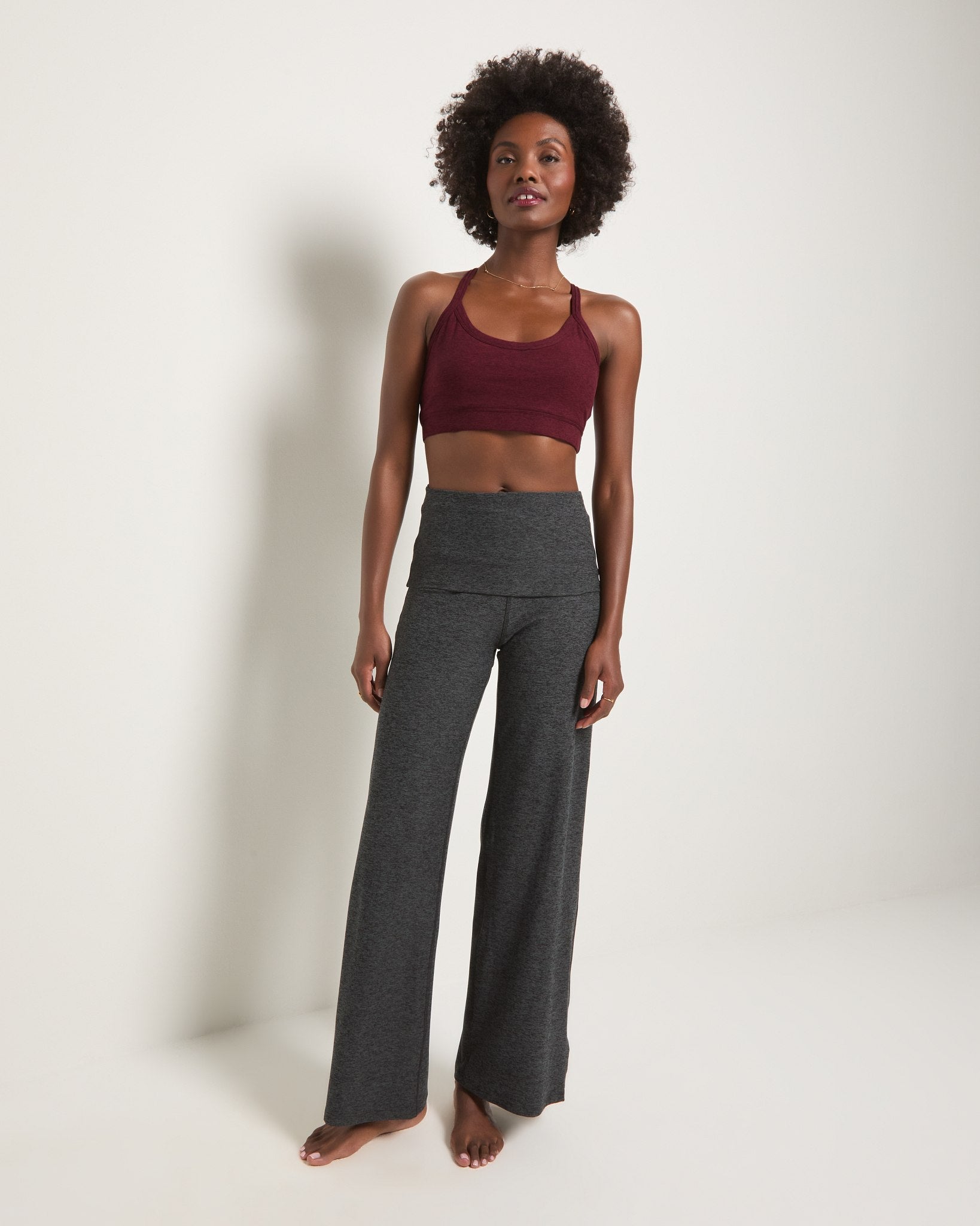 Red Wine $|& Interval FlowHeather Sculpt Zest Bra - UGC On Fig