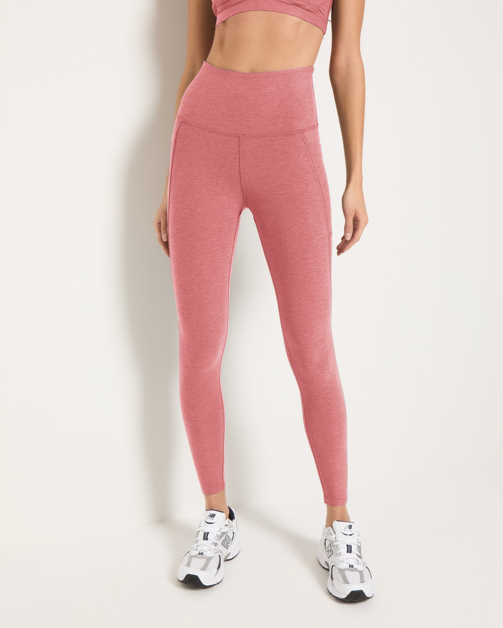 Sedona Clay Heather $|& Interval FlowHeather Sculpt Pocket Legging - SOF Front