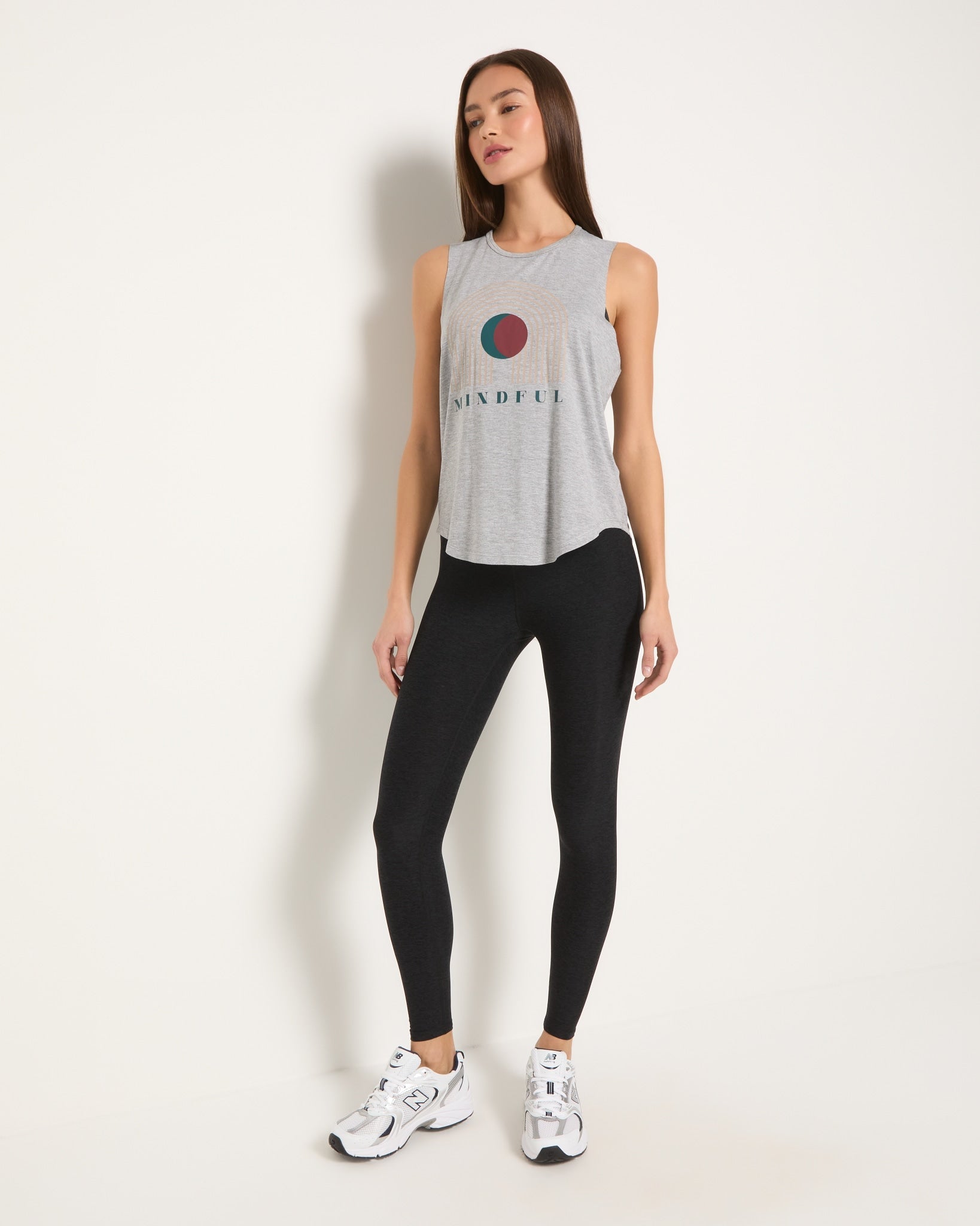 Light Heather Grey $|& Interval Mindful Graphic Tank - UGC On Fig
