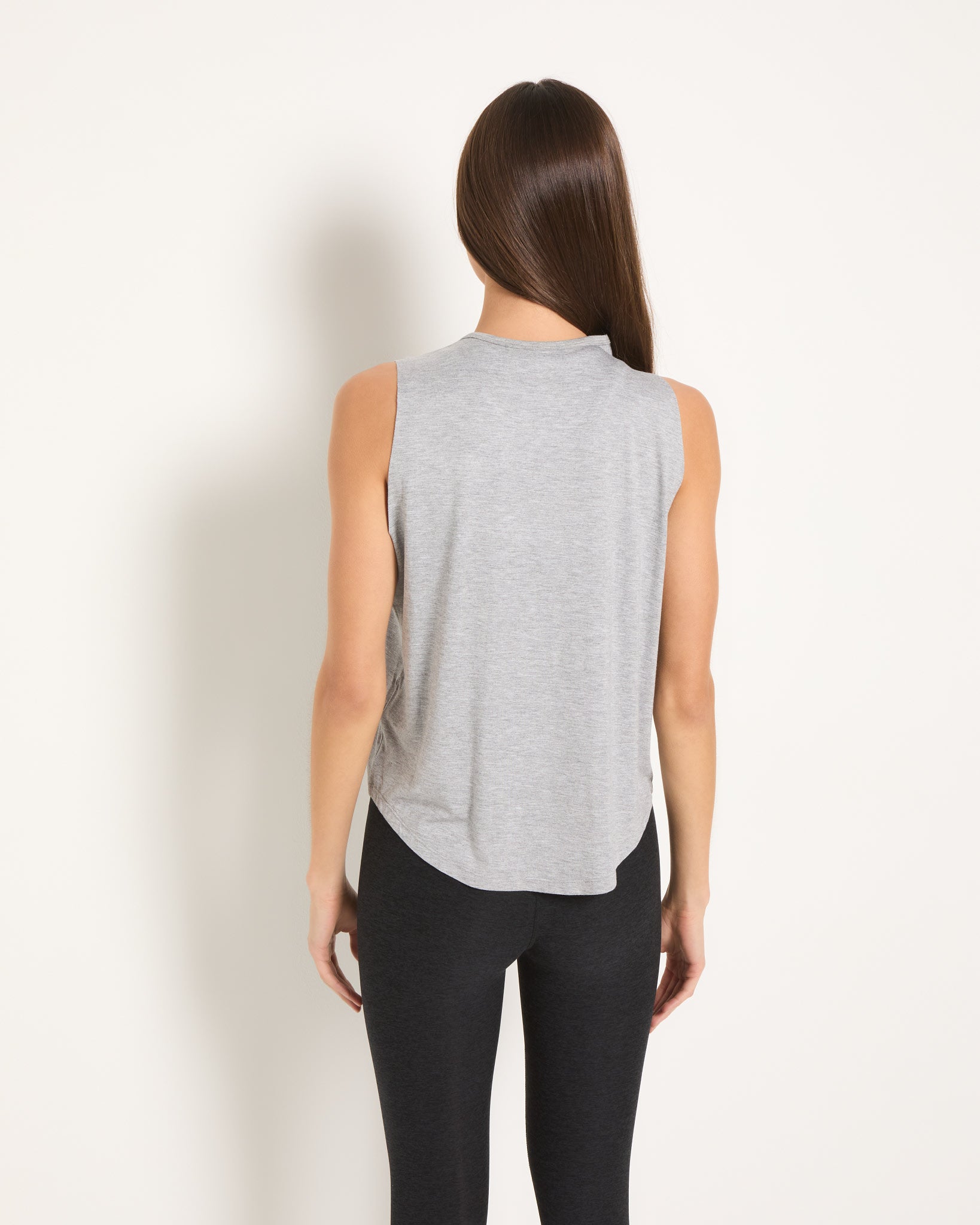 Light Heather Grey $|& Interval Mindful Graphic Tank - SOF Back