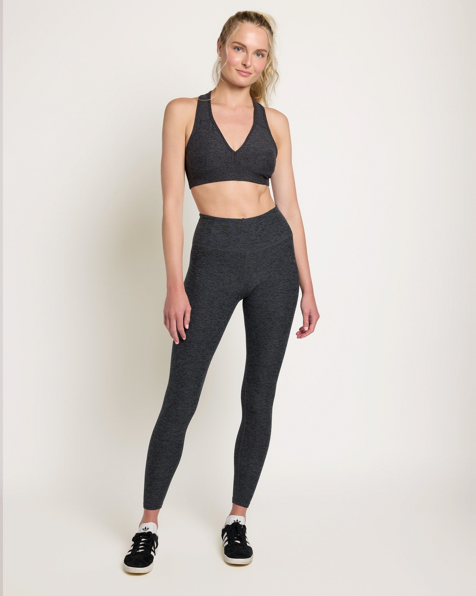 Heather Charcoal $|& Interval FlowHeather Sculpt Nexus Legging - UGC On Fig