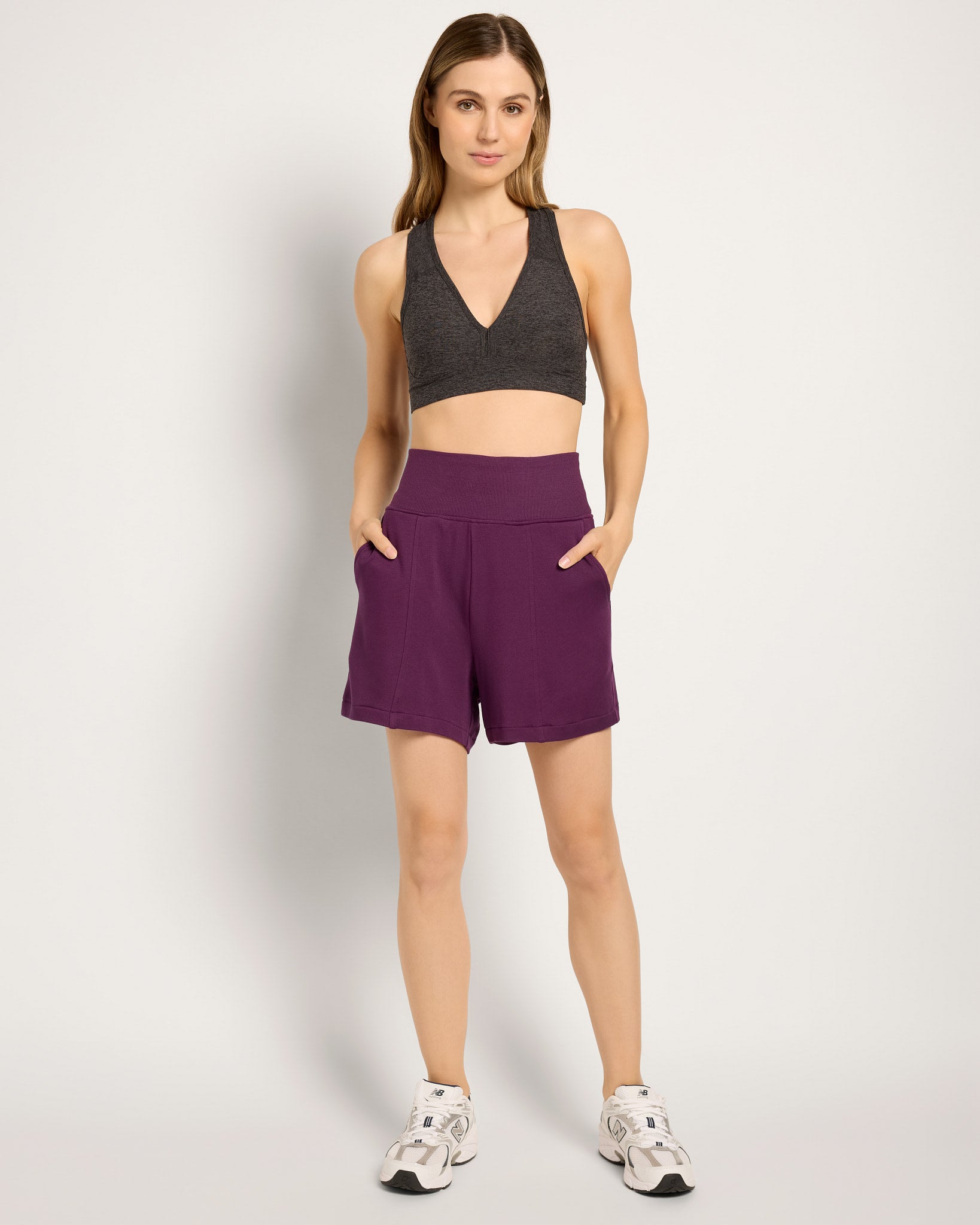 Amethyst $|& Interval Flex Flat Front Short - UGC On Fig
