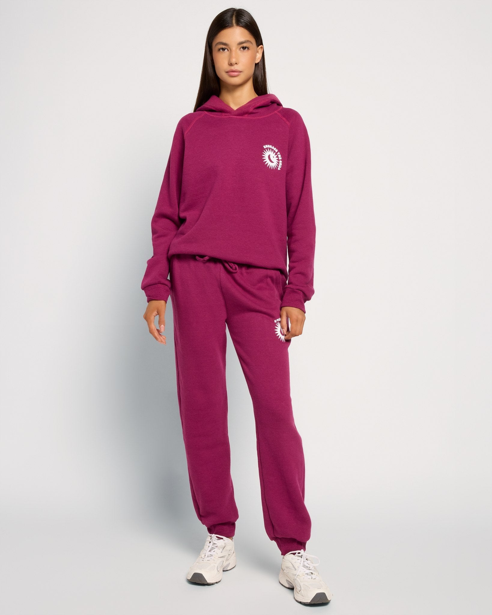 Sangria $|& Interval Motivate Hoodie - UGC On Fig