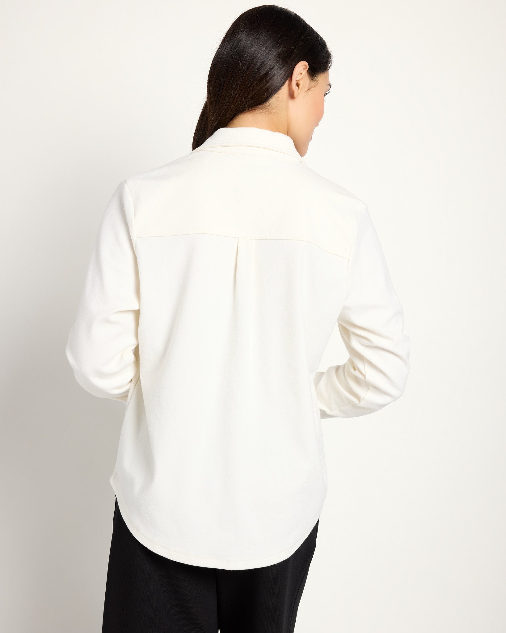 Heather Cream $|& Interval Intention Solid Knit Shirt - SOF Back