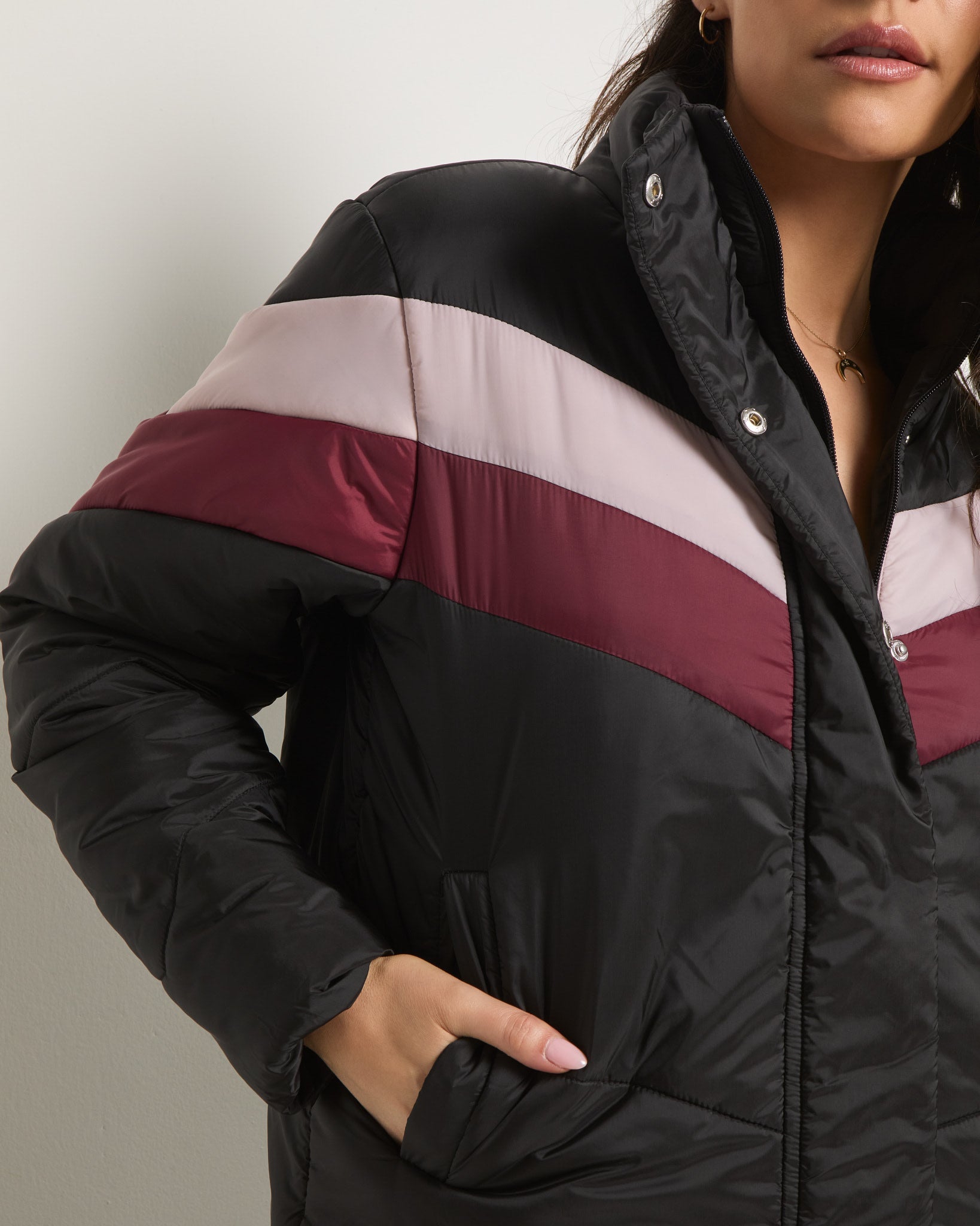 Black $|& Interval Off Season Jacket - VOF Side