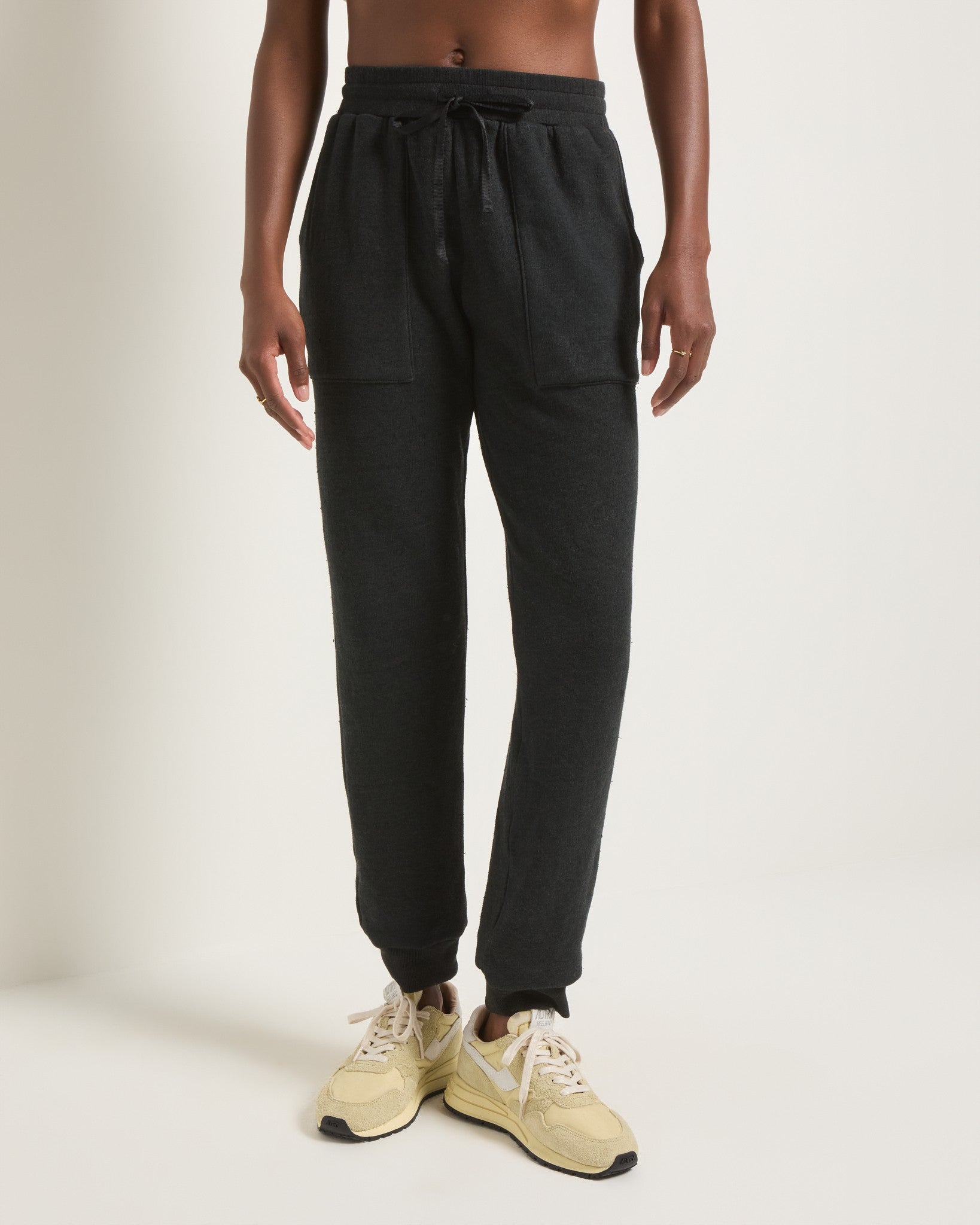 Black $|& Interval Half Time Jogger - SOF Front