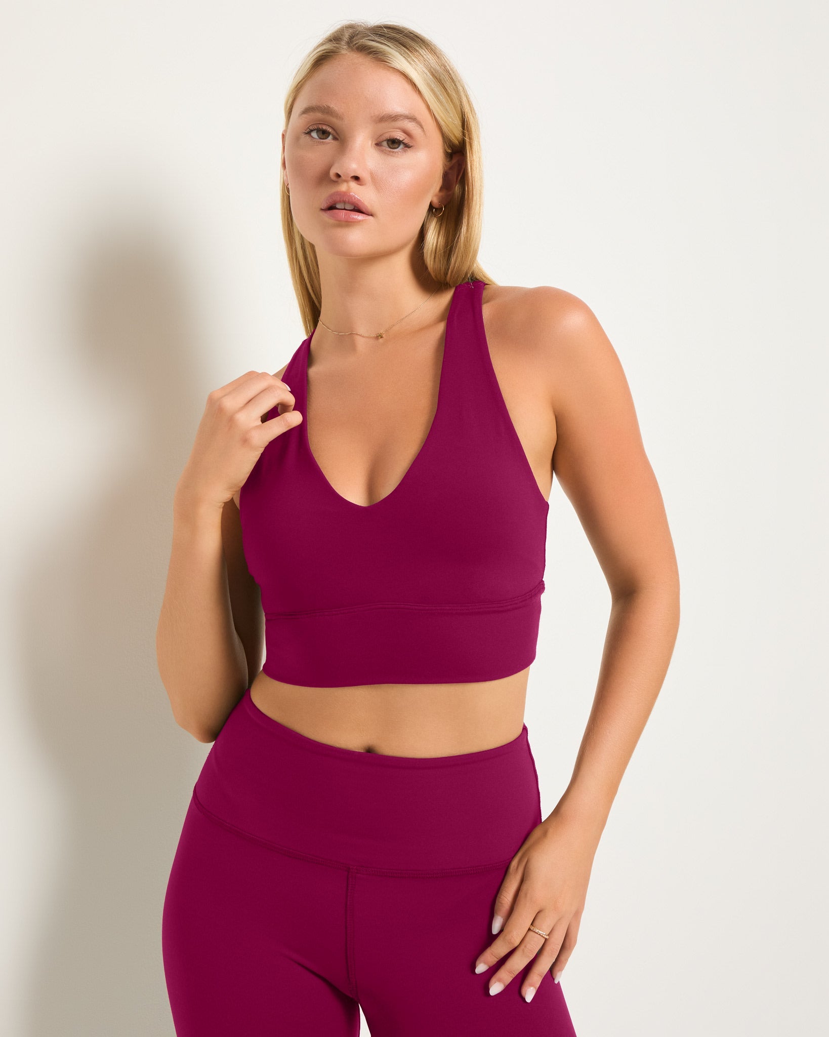 Sangria $|& Interval CloudLight Daily Doubles Bra - SOF Front