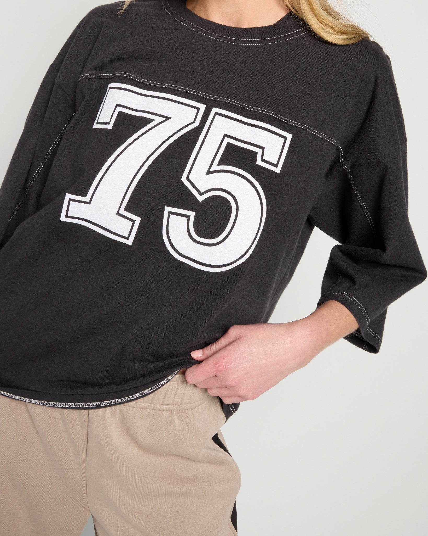 Black $|& Interval Shot Caller Tee - SOF Full Front