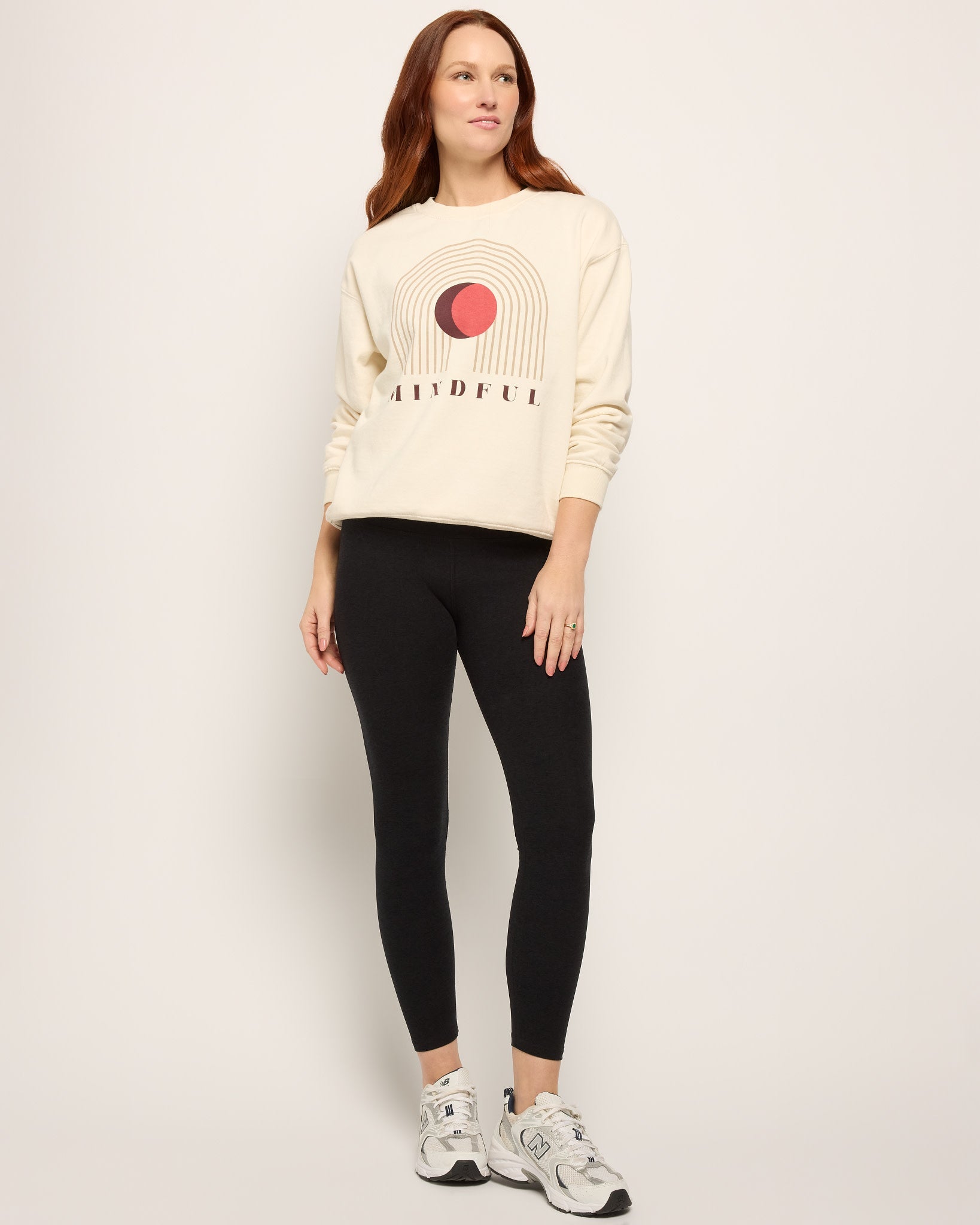 Cream $|& Interval Ivy Sweatshirt Mindful Graphic - UGC On Fig
