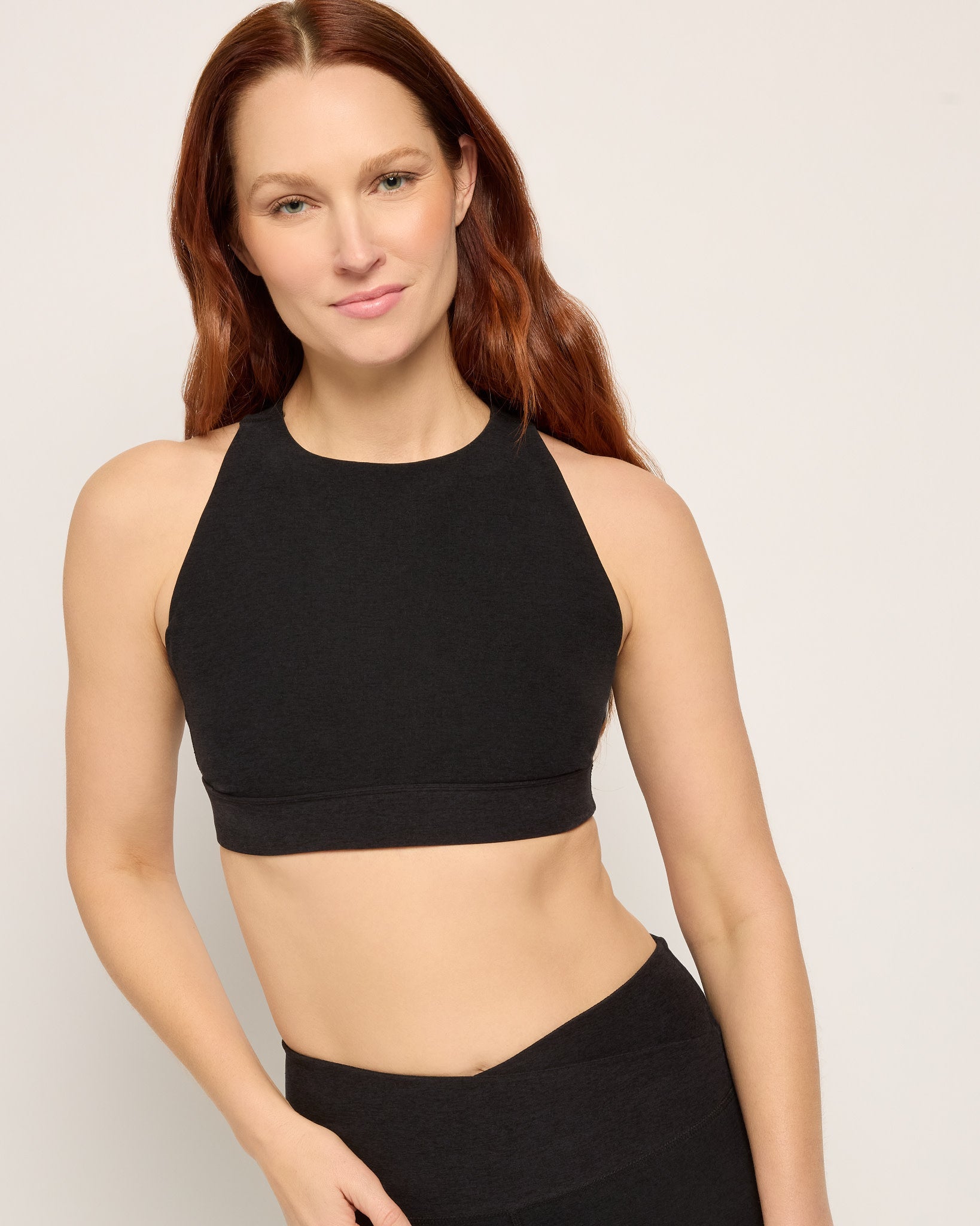 Night Sky Heather $|& Interval FlowHeather Sculpt Ivy Bra - SOF Front