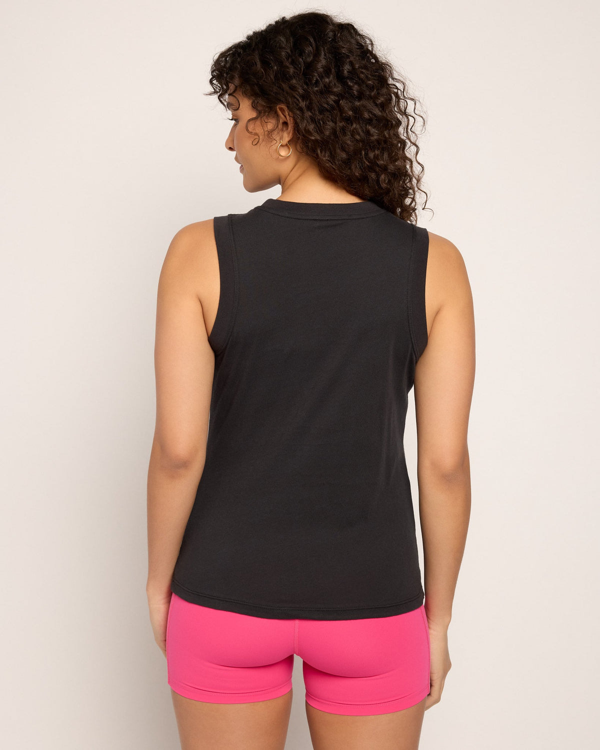 Faded Black $|& Interval "Coffee Cardio" Terrain Muscle Tank - SOF Back
