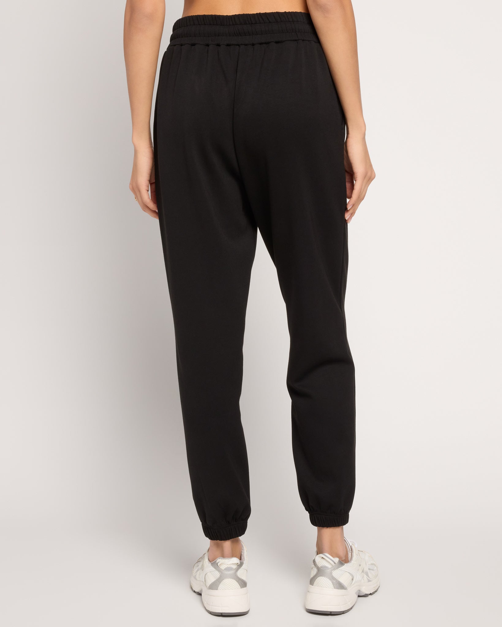 Black $|& Interval For the Win Pintuck Jogger - SOF Back