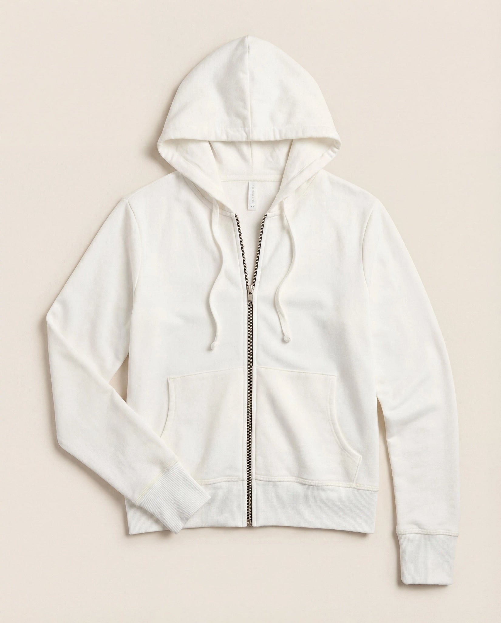 White $|& Interval Flex Fleece Zip Hoodie - Hanger Detail