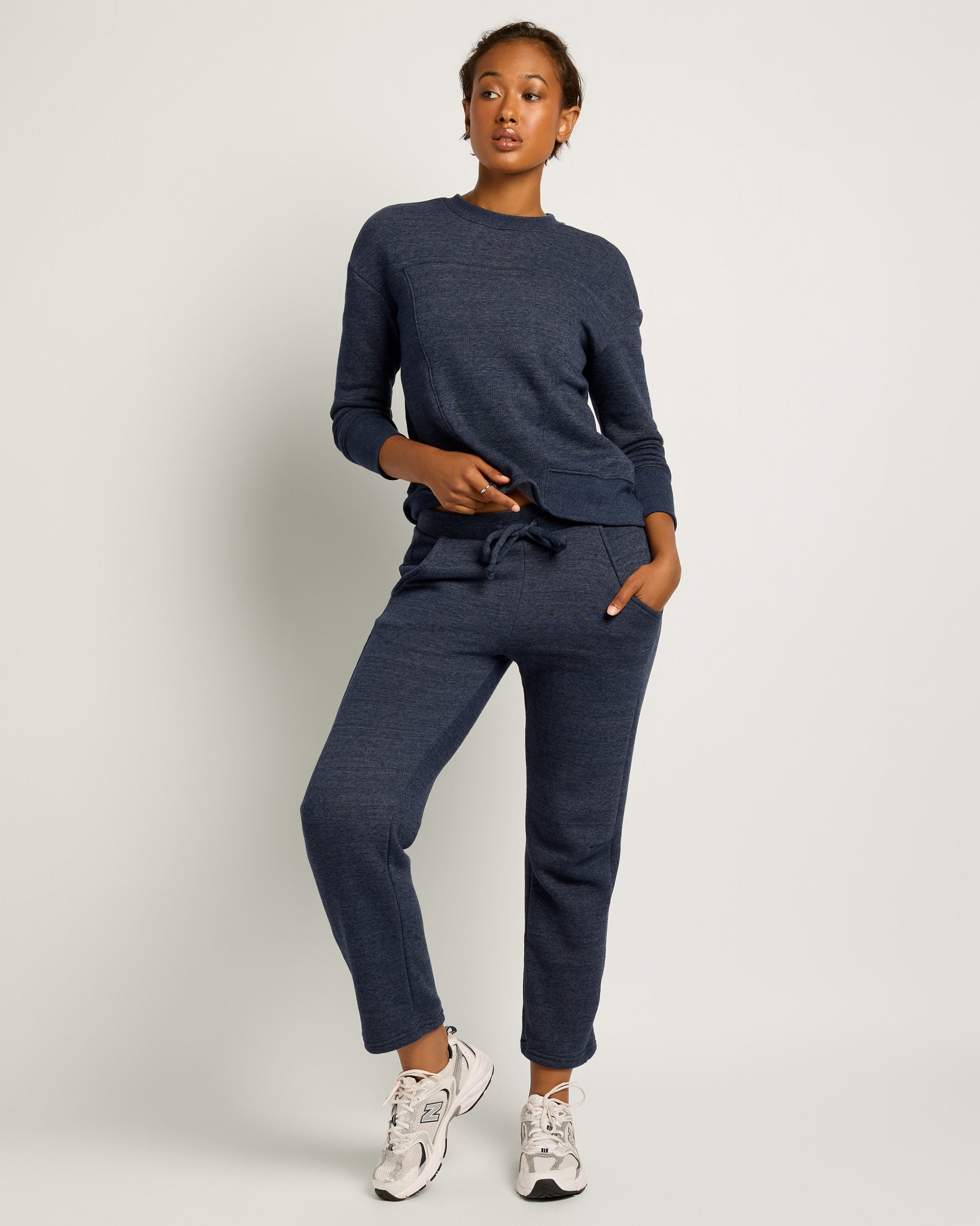Ink Navy $|& Interval Tri-Blend Fleece Energize Pullover - UGC On Fig