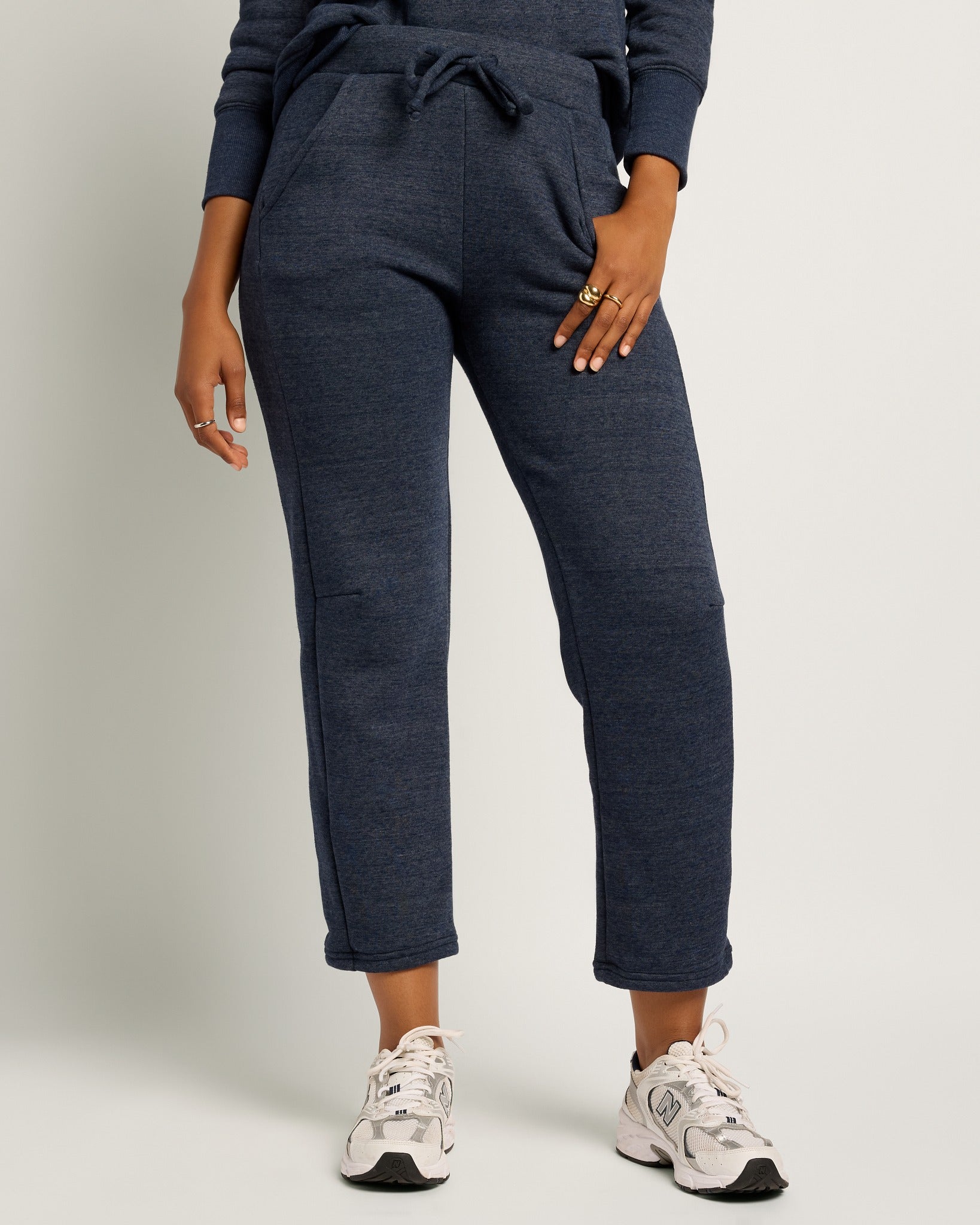 Ink Navy $|& Interval Tri Blend Energize Sweatpant - SOF Front
