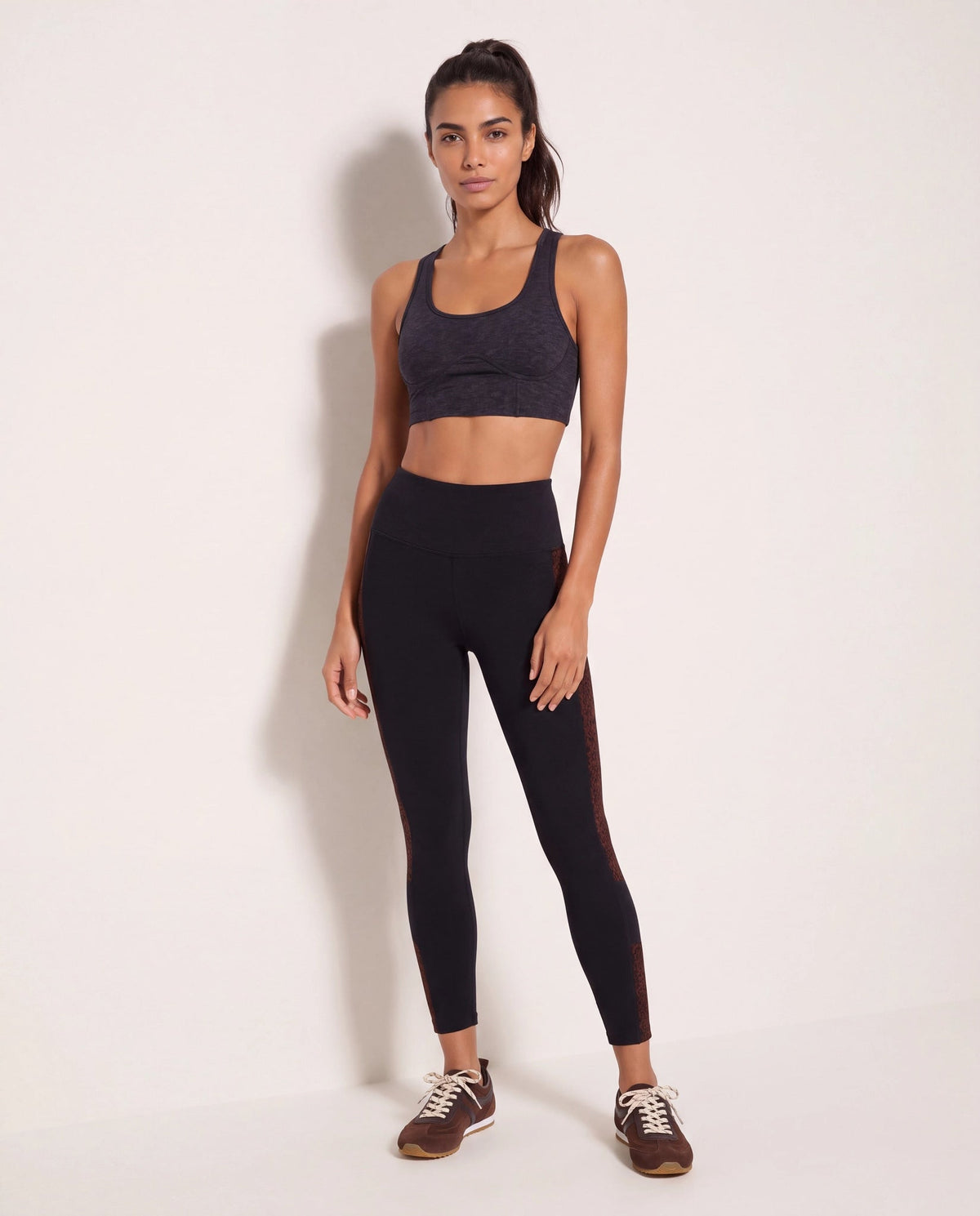Night Sky Heather $|& Interval FlowHeather Sculpt Drive Bra - UGC On Fig