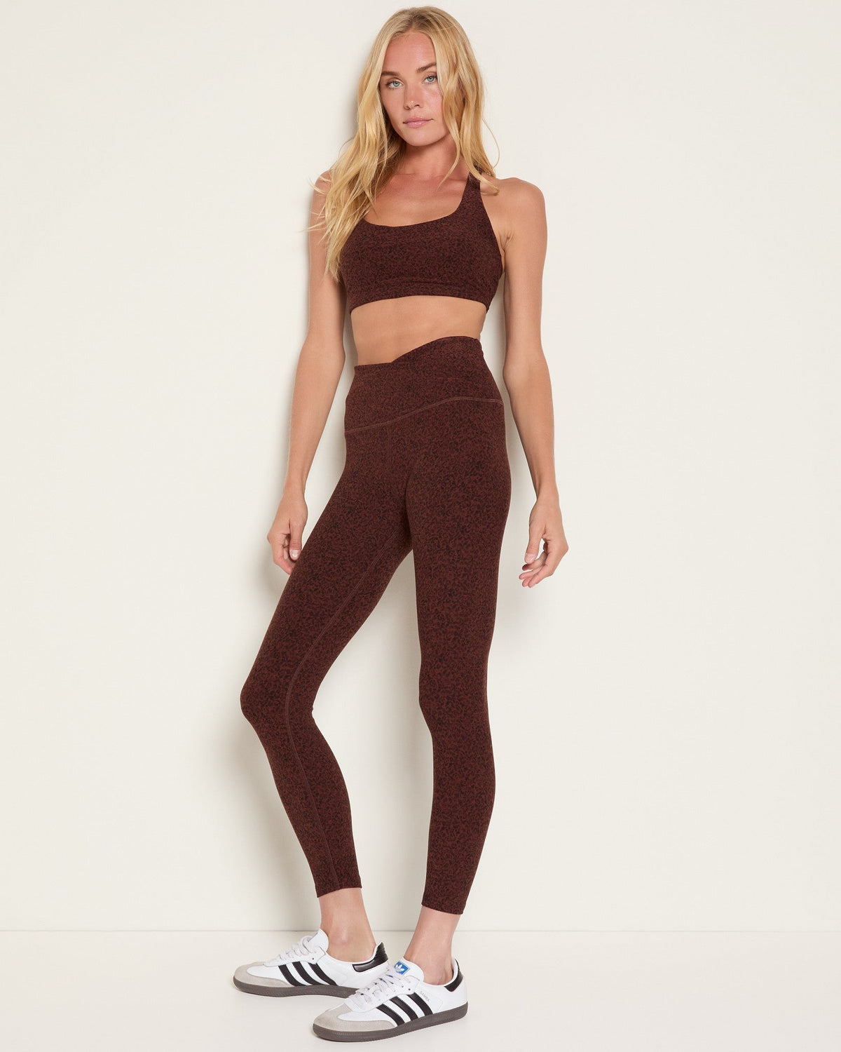 Walnut Leopard Heather $|& Interval FlowHeather Sculpt Prime Bra - UGC On Fig