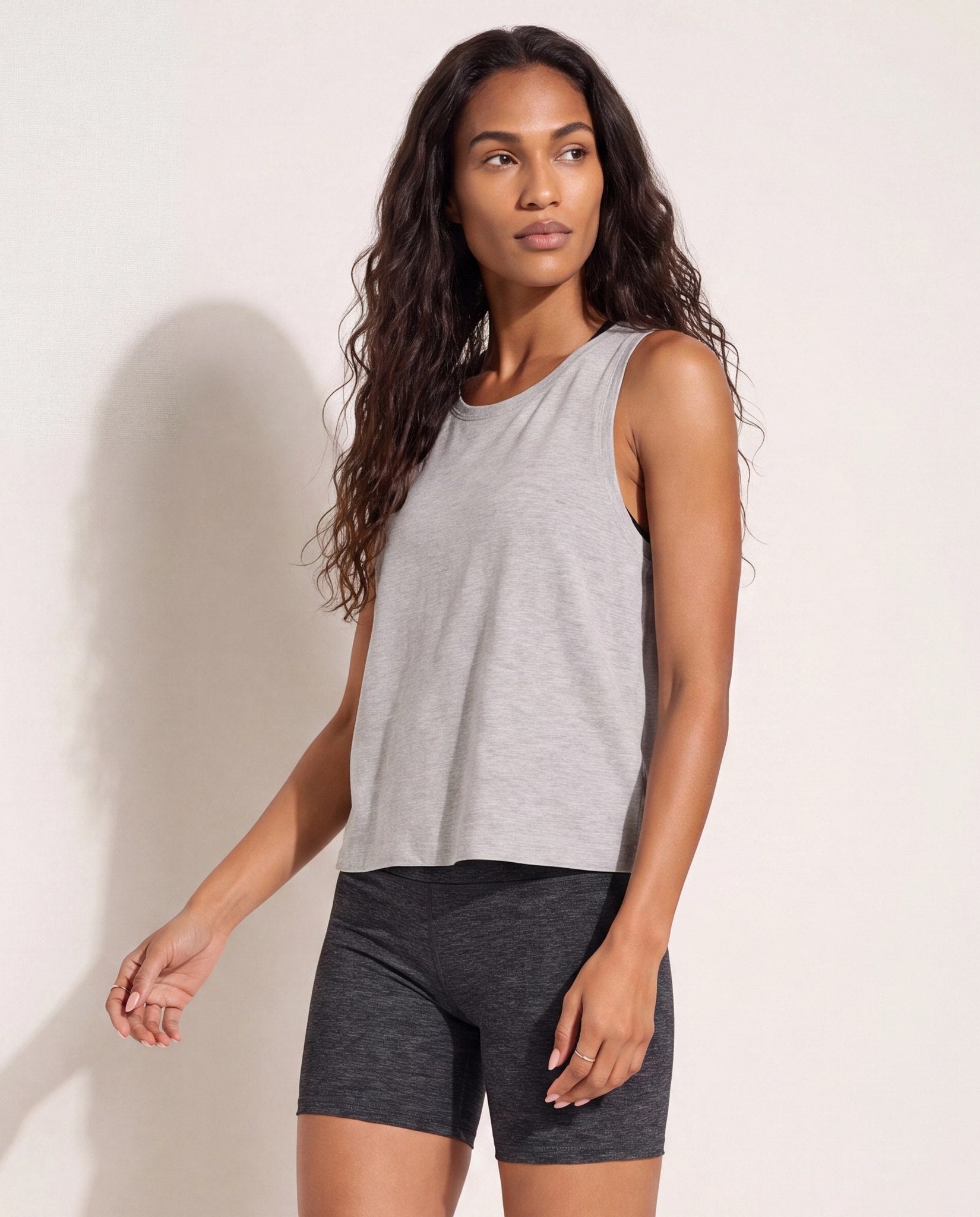 Dove Grey $|& Interval FlowHeather Breeze Focus Tank - SOF Front