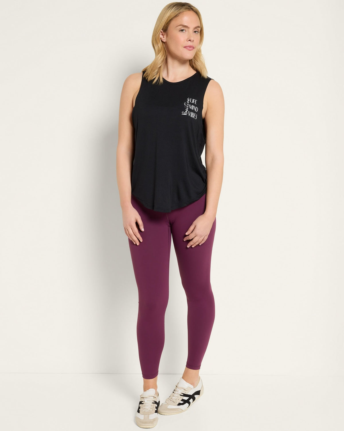 Black $|& Interval Rebound Graphic Tank - UGC On Fig