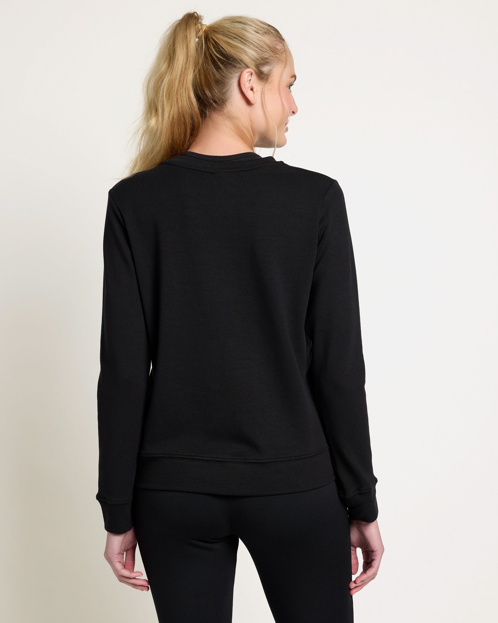 Black $|& Interval Half Moon Pullover - SOF Back