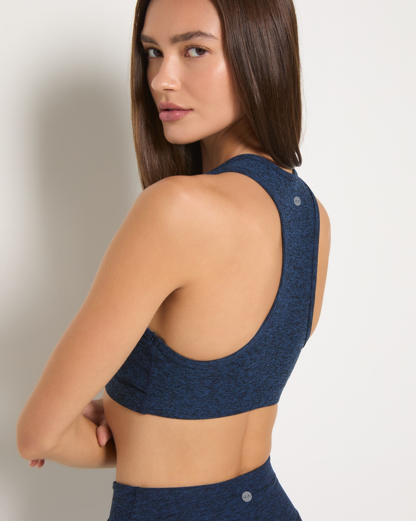 Iris Black $|& Interval FlowHeather Sculpt Enhearten Bra - SOF Full Front