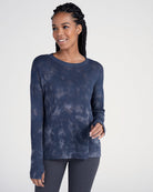 Tonal Black $|& Interval Flex Tie-Dye Pullover - SOF Front