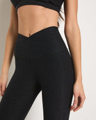 Night Sky $|& Interval FlowHeather Sculpt Crossover Leggings - SOF Full Front