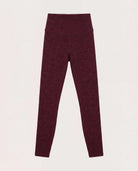 Red Wine $|& Interval FlowHeather Sculpt Crossover Leggings - Hanger Detail