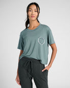 Slate Blue $|& Interval Queen of the Court Graphic Tee - SOF Front