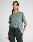 Slate Blue $|& Interval Queen of the Court Graphic Tee - SOF Front