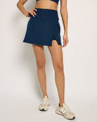 Iris Black $|& Interval FlowHeather Sculpt Skort - SOF Front