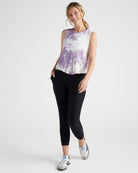 Lavender Purple $|& Interval Good Vibes Graphic Tank - SOF Full Front