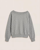 Heather Grey $|& Interval Fleece One Shoulder Pullover - Hanger Detail