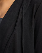 Black $|& Interval Hacci Carefree Cardigan - SOF Detail
