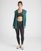 Heathered Spruced Up $|& Interval Hacci Carefree Cardigan - SOF Full Front