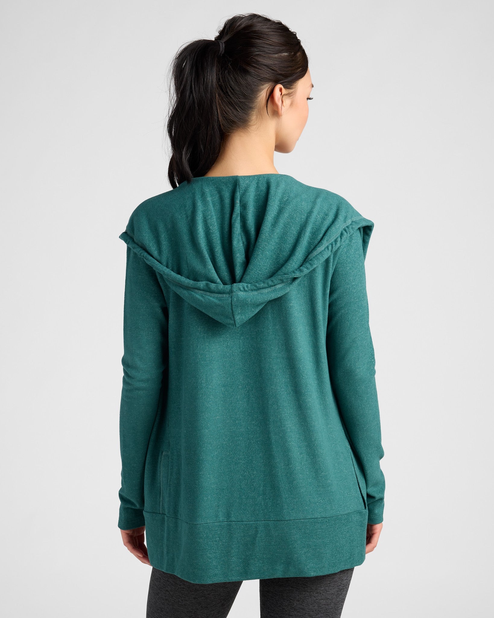 Heathered Spruced Up $|& Interval Hacci Carefree Cardigan - SOF Back