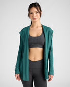 Heathered Spruced Up $|& Interval Hacci Carefree Cardigan - SOF Front