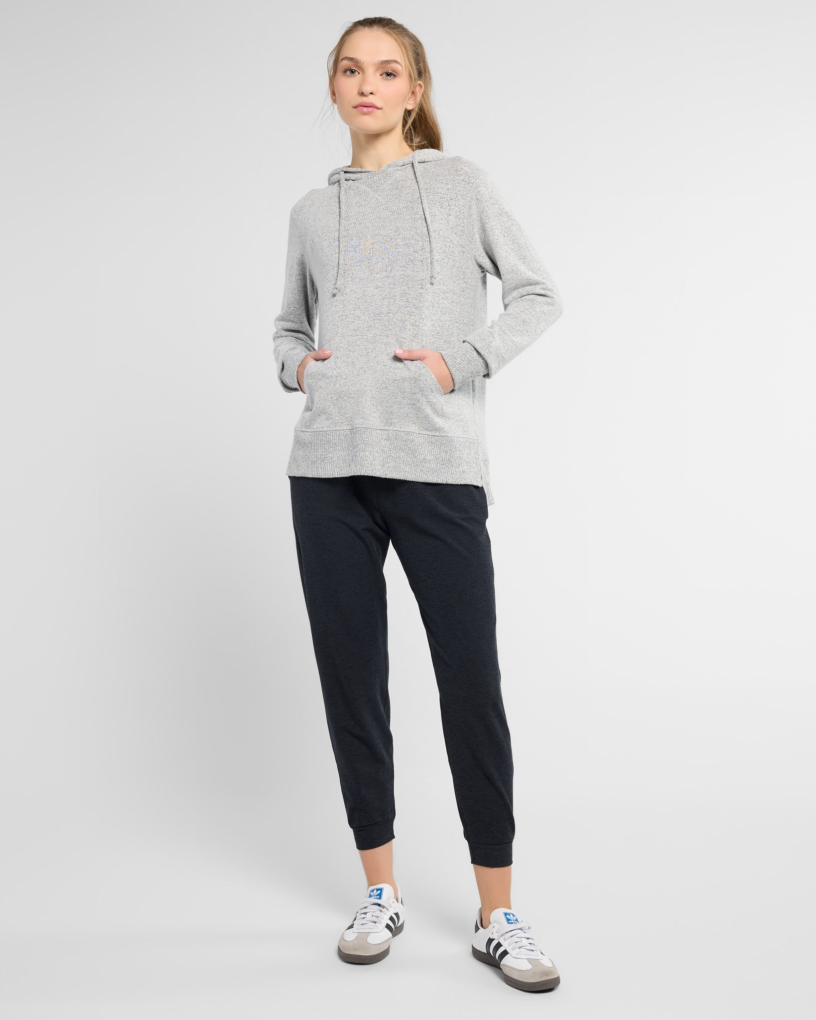 Heather Grey $|& Interval Hacci Hoodie - UGC On Fig