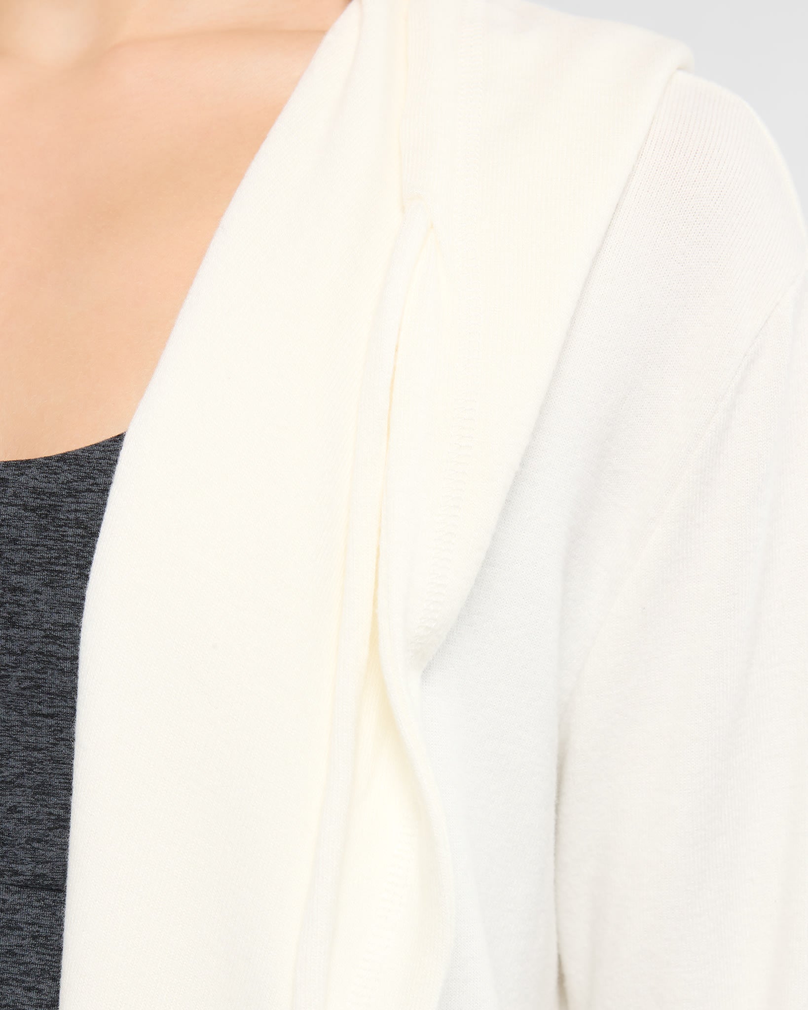 Cream $|& Interval Hacci Carefree Cardigan - SOF Full Front