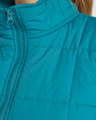 Spruced Up $|& Interval Collared Puffer Vest - SOF Detail